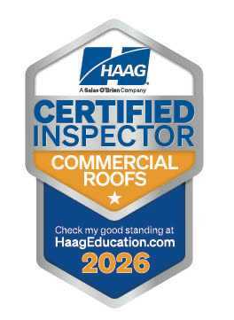Haag Certified Inspector Commercial Roofs 2026 shield