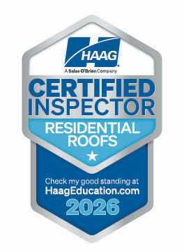 Haag Certified Inspector Residential Roofs 2026 shield